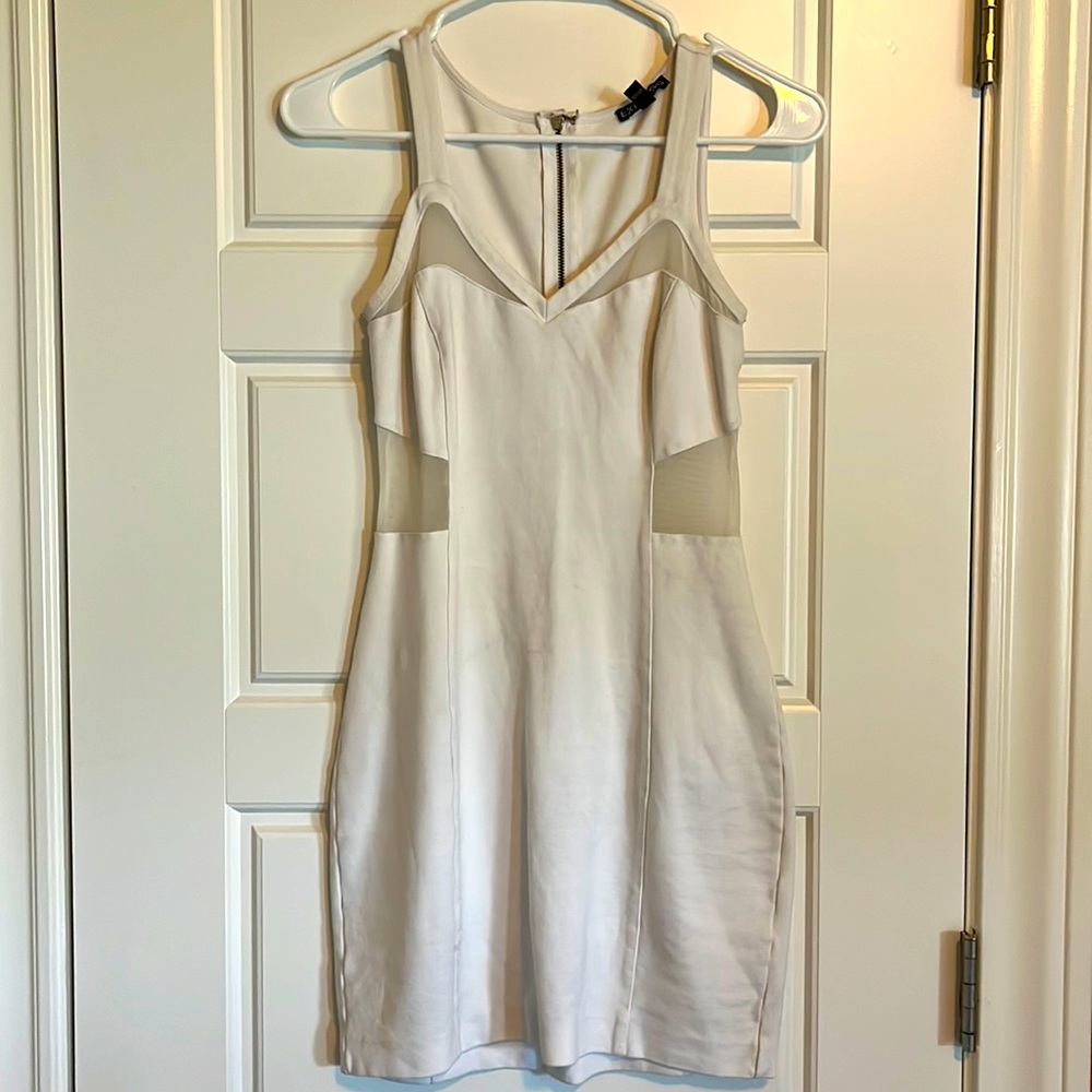 White spandex Express mini dress